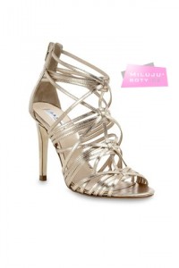 Svatební zlaté páskové boty LK Bennett - Harnett