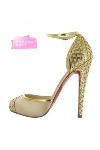 Zladé svatební boty Christian Louboutin