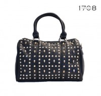 Černá dámská kabelka s lebkami Marylin