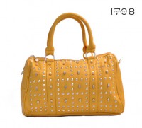 Žlutá dámská kabelka s lebkami Marylin