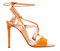 Alejandro Ingelmo Franca: kožené šněrovací sandálky s dlouhými tkaničkami, výška podpatku 100 mm, k dostání v e-shopu Alejandro Ingelmo